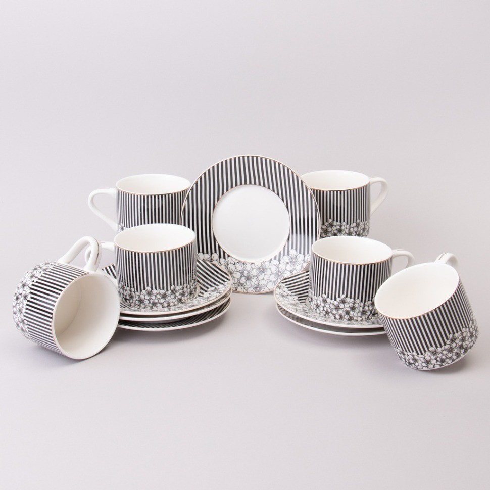 Чайный набор lefard "top style" на 6 пер. 12 пр. 250 мл (165-615)