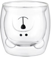 Чашка стеклянная с рисунком bear, 250 мл (74360)