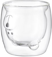 Чашка стеклянная с рисунком bear, 250 мл (74360)