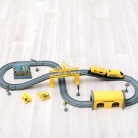 Железная дорога для детей &quot;Строительная площадка, 66 предметов&quot;, на батарейках (G201-006)