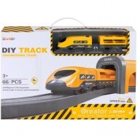 Железная дорога для детей &quot;Строительная площадка, 66 предметов&quot;, на батарейках (G201-006)
