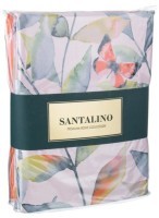 Кпб 1,5 сп &quot;гармоника&quot;, 100% хлопок, цветы+оранжевый под 150*215 -1шт., пр 180*220 -1шт., нав 70*50* SANTALINO (985-239)