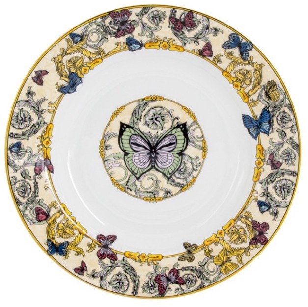 Обеденный сервиз Бабочки, 6 персон, 26 предметов - RC9-27DS-665H Royal Crown