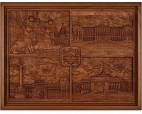 Настоящее &quot;Русское лото&quot; в резной шкатулке с боченками из мореного ясеня &quot;Санкт-Петербург&quot; (29960)