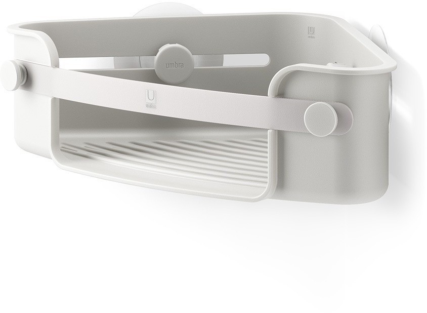 Органайзер для душа угловой flex adhesive, серый (77094)