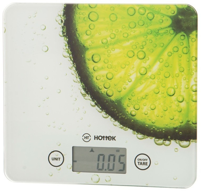 Весы кухонные ht-962-002, платформа из стекла 18*20*1,5 см. макс. вес=5 кг HOTTEK (962-002)