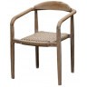 Полукресло CAPRI ARM CHAIR, Тиковое дерево, Natural brown/ivory, ROOMERS FURNITURE