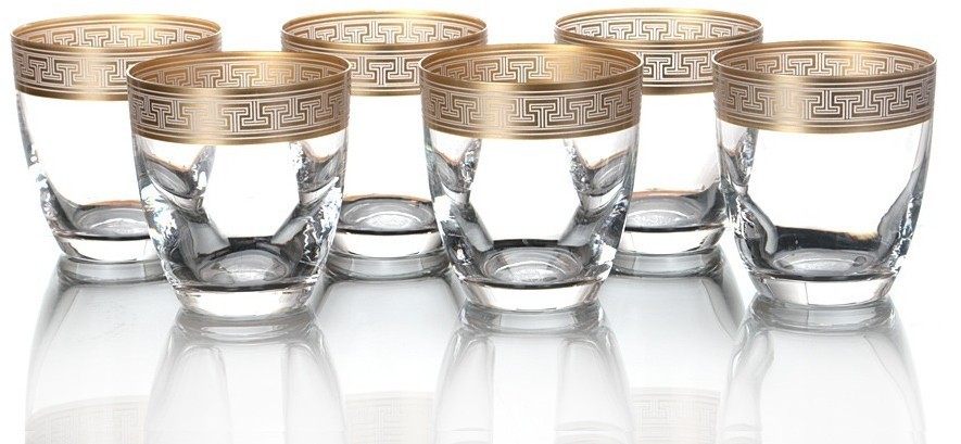 Набор стаканов для виски из 6 шт. "элизабет" 300 мл. высота=9 см. Crystalex Cz (D-674-141)