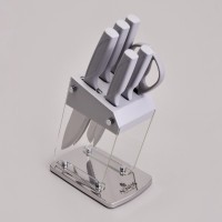 Набор ножей agness  на пластиковой подставке, 7 предметов (911-783)