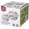 Набор кастрюль agness эмалированных серия "фруктовая корзина", 4пр. 1,5л и 2,8л, 16х10см, 20х12см (934-702)