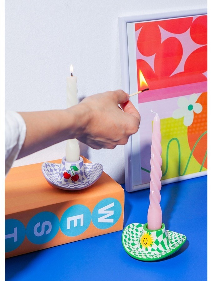 Подсвечник rodeo, cowboy hat, 4 см, зелёный (78951)