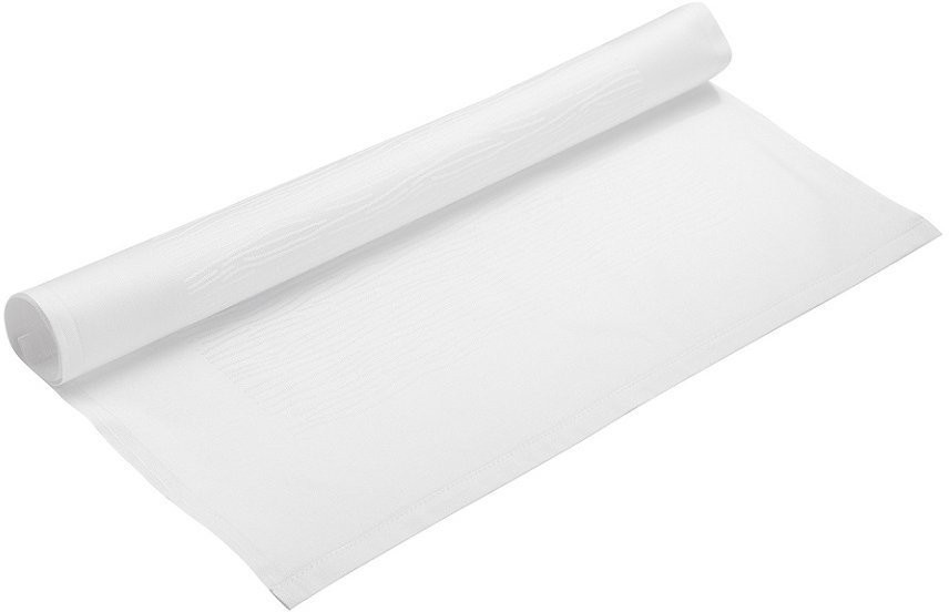 Салфетка сервировочная жаккардовая белого цвета из хлопка с вышивкой из коллекции essential, 53х53 см (72151)