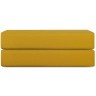 Простыня на резинке из премиального сатина горчичного цвета из коллекции essential, 180х200х30 см (78485)