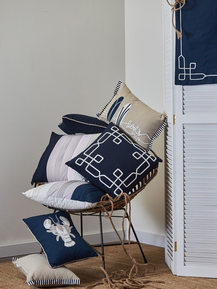Подушка декоративная navy mood из коллекции sea treasures, 45х45 см (79017)