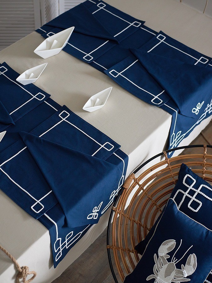 Салфетка под приборы navy story из коллекции sea treasures, 33х48 см (79025)