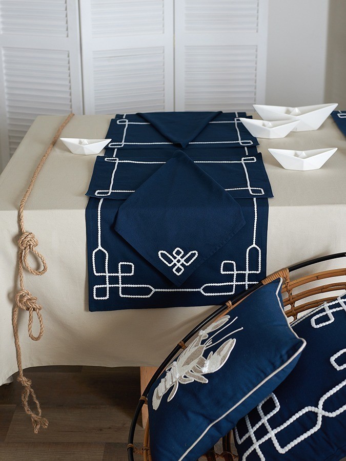 Салфетка под приборы navy story из коллекции sea treasures, 33х48 см (79025)
