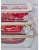 Контейнер для запекания и хранения с вакуумным эффектом vacuum glass, 2,6 л, молочный (78843)