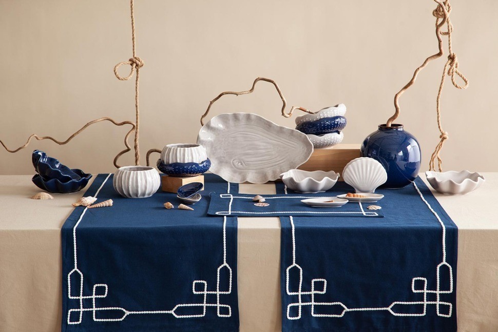 Набор из 2 сервировочных тарелок corals серого цвета из коллекции sea treasures, 360 мл (78790)