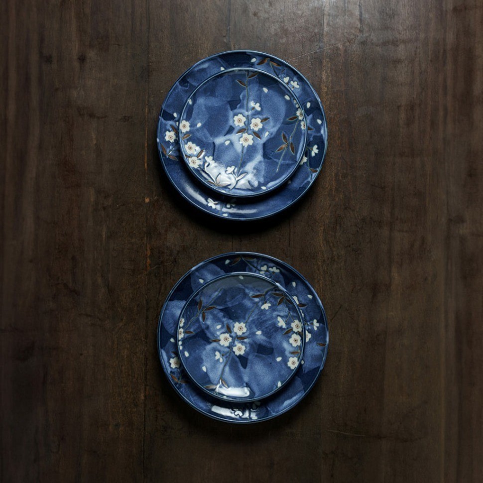 Тарелка 17302, 19,5 см, фарфор, blue, TOKYO DESIGN