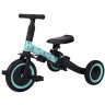 Детский беговел-велосипед 4в1 с родительской ручкой, зеленый с рисунком (TR007-CYAN-PAINT)