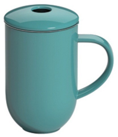 Кружка с ситечком C097-19ATE, фарфор, Teal, LOVERAMICS