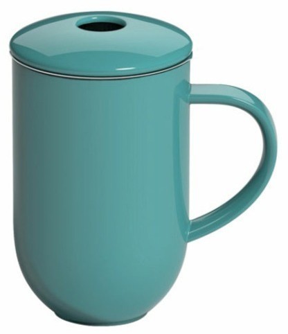 Кружка с ситечком C097-19ATE, фарфор, Teal, LOVERAMICS