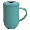 Кружка с ситечком C097-19ATE, фарфор, Teal, LOVERAMICS