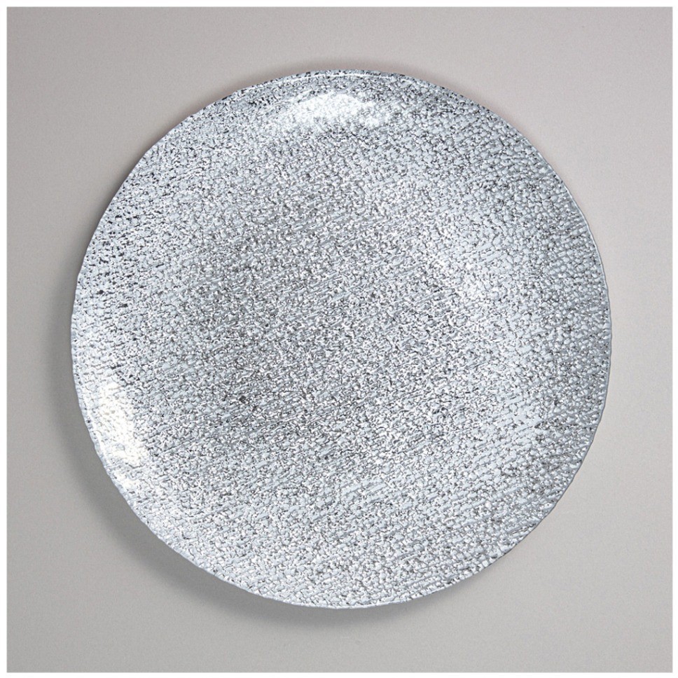 Тарелка обеденная "shine silver" 27 см мал уп.-4шт мин.партия Lefard (338-100)