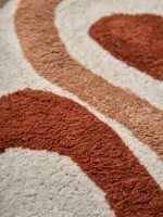 Коврик для ванной flow терракотового цвета из коллекции ethnic, 50x80 см (79885)