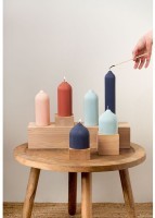 Свеча декоративная синего цвета из коллекции edge, 10,5 см (73482)