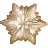 Блюдо "snowflake" gold shiny 21см без упаковки (мал 8шт) АКСАМ (339-089)
