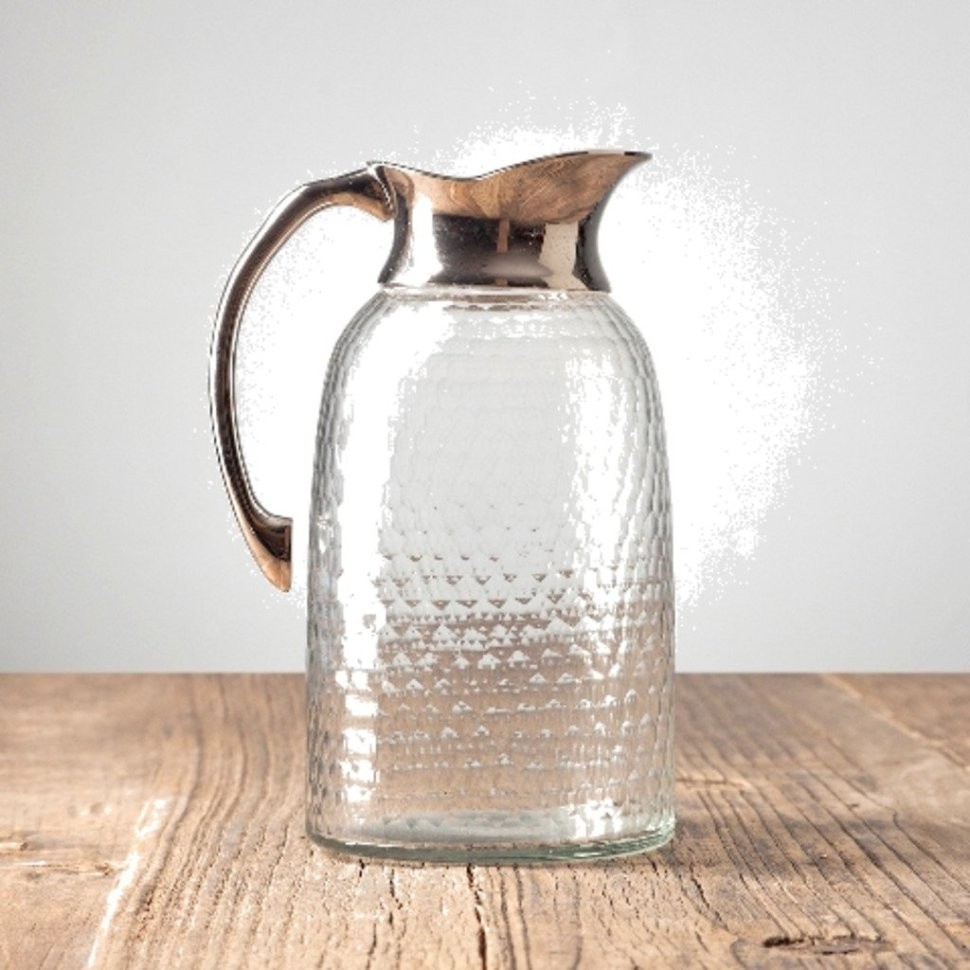 Кувшин RO-6397/HMN, металл, стекло, chrom, ROOMERS TABLEWARE