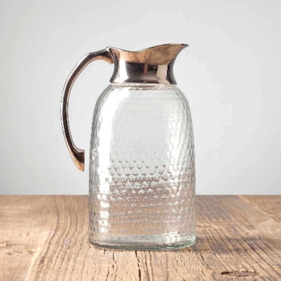 Кувшин RO-6397/HMN, металл, стекло, chrom, ROOMERS TABLEWARE