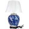 Лампа настольная 43-DS77-RYWI20, фарфор, blue/white, ROOMERS FURNITURE