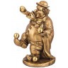Фигурка декоративная "клоун с шарами" н-23см,l-17см,w-17 см цвет: бронза с позолотой Lefard (169-879)
