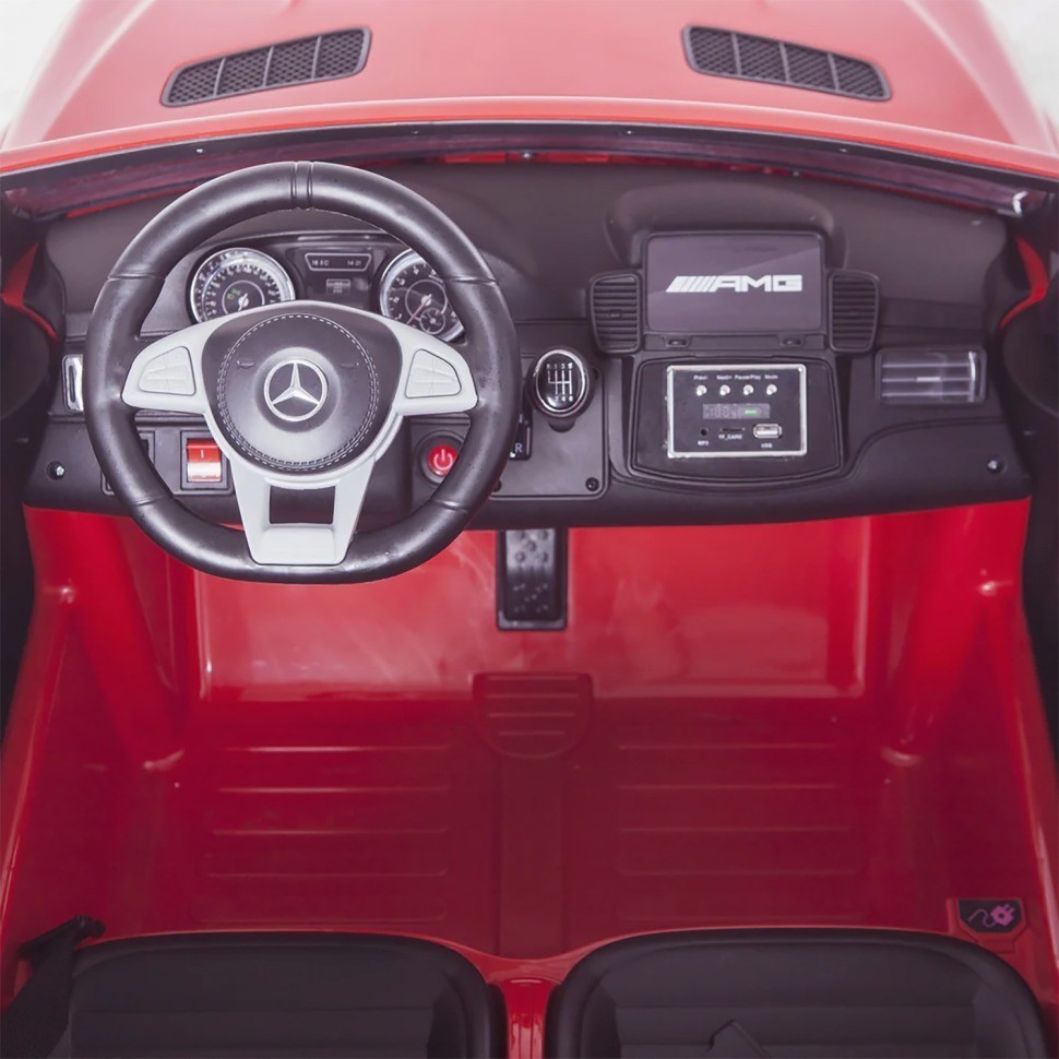 Электромобиль Mercedes Benz GLS63 (красный лак, 4WD, 12V) - HL228