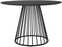 Стол обеденный tyra, D110 см, черный (75791)