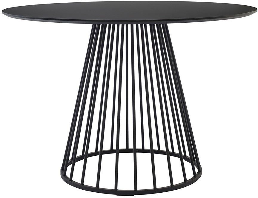 Стол обеденный tyra, D110 см, черный (75791)