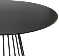 Стол обеденный tyra, D110 см, черный (75791)