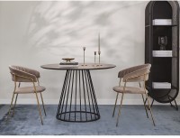 Стол обеденный tyra, D110 см, черный (75791)