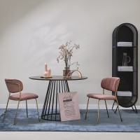 Стол обеденный tyra, D110 см, черный (75791)