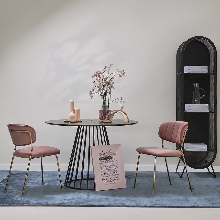 Стол обеденный tyra, D110 см, черный (75791)