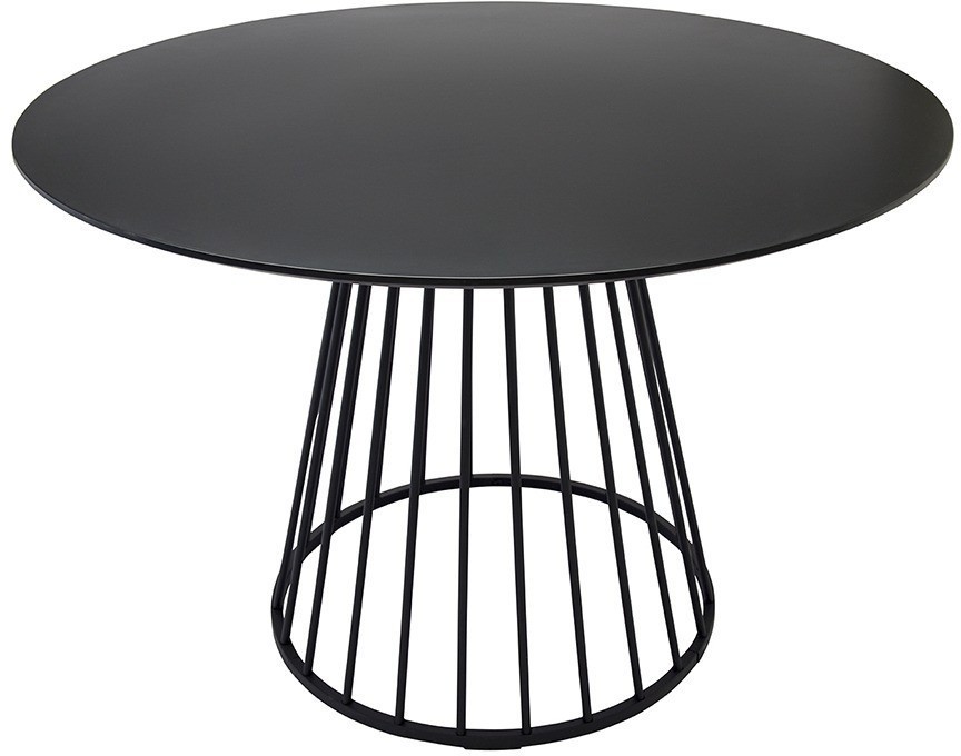 Стол обеденный tyra, D110 см, черный (75791)