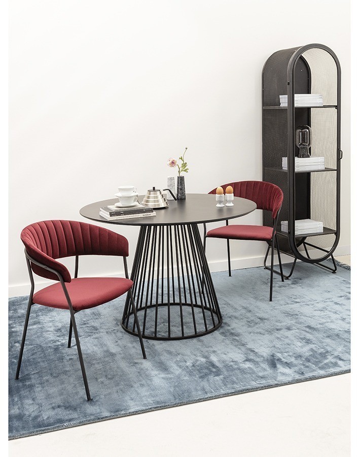 Стол обеденный tyra, D110 см, черный (75791)