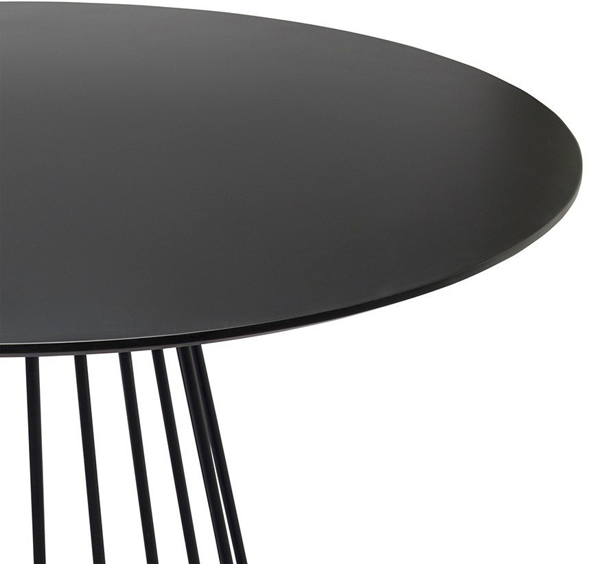 Стол обеденный tyra, D110 см, черный (75791)