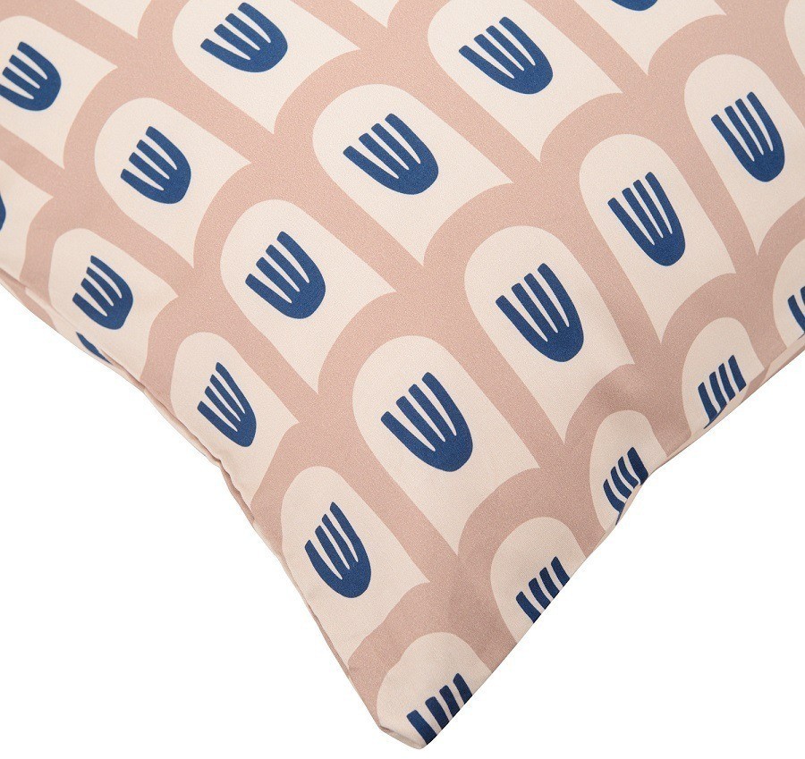 Набор из двух наволочек из сатина бежево-розового цвета с принтом blossom time из коллекции cuts&pieces, 70х70 см (70529)