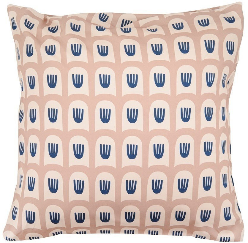 Набор из двух наволочек из сатина бежево-розового цвета с принтом blossom time из коллекции cuts&pieces, 70х70 см (70529)