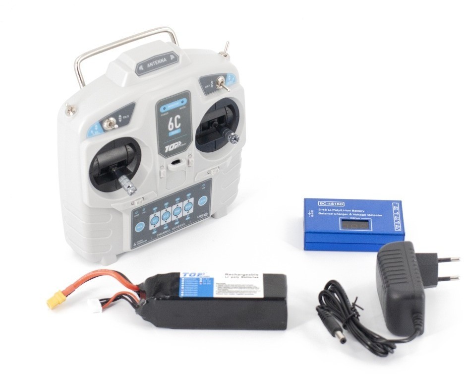 Радиоуправляемый самолет Riot Blue 1400mm RTF (TOP049C-BLUE)