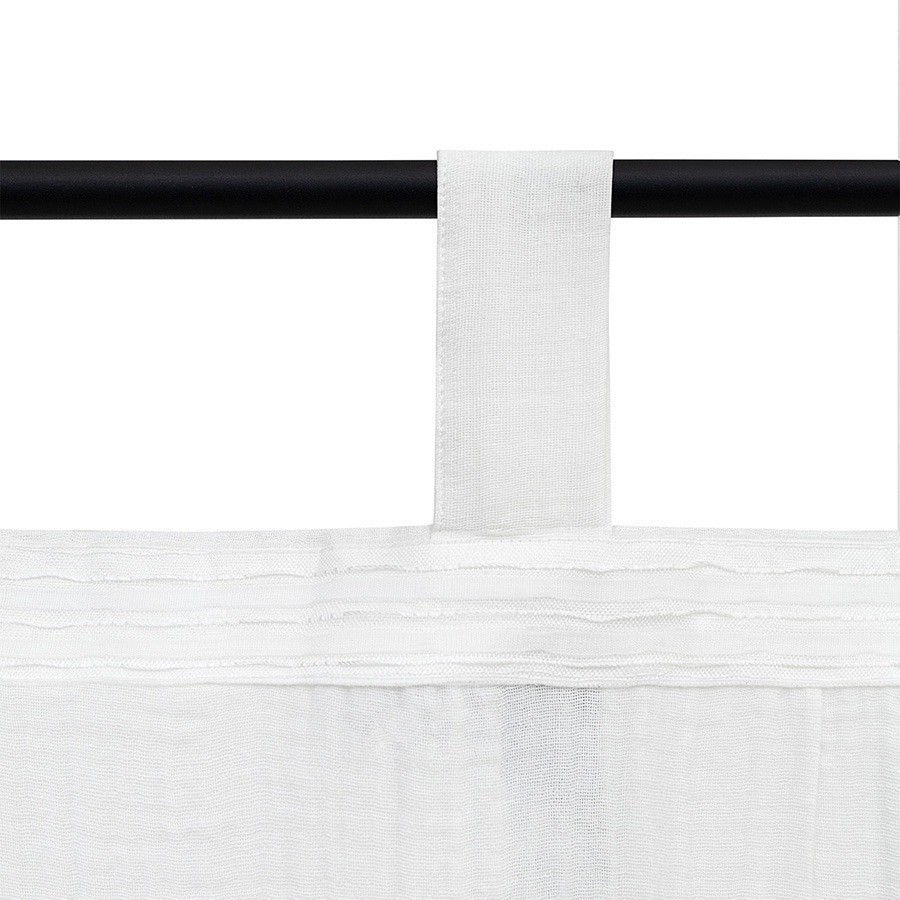 Штора из муслина с декором синего цвета из коллекции essential, 150х290 см (77782)