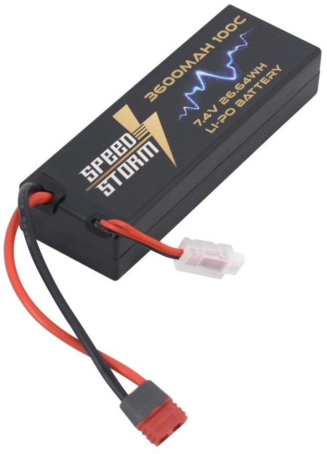 Аккумулятор Speed Storm Li-Po 7.4V 100C 3600 mAh Hard Case разъем T-plug (Deans) (SS-2S3600-100-D)